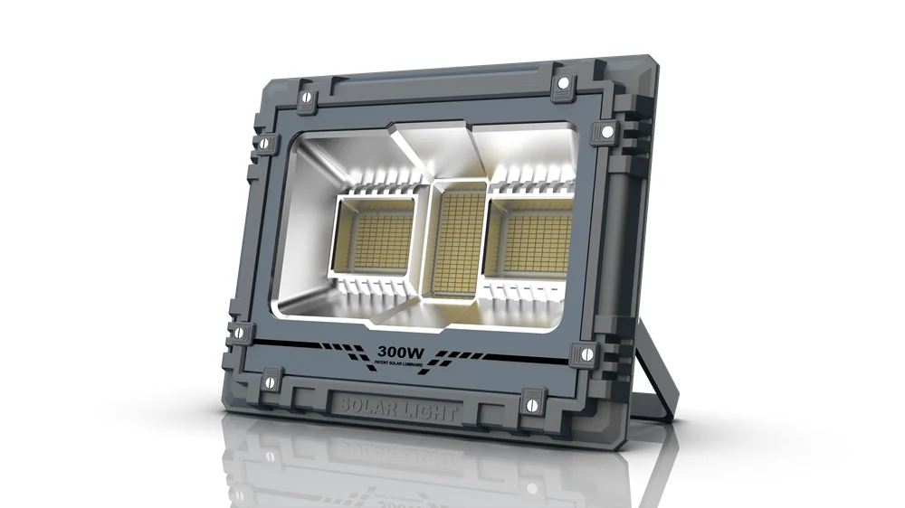 Hot Sale Solar Flood Light Remote Control LED 60W 100W 200W 300W 500W 800W 6500K White Lighting For Outdoor