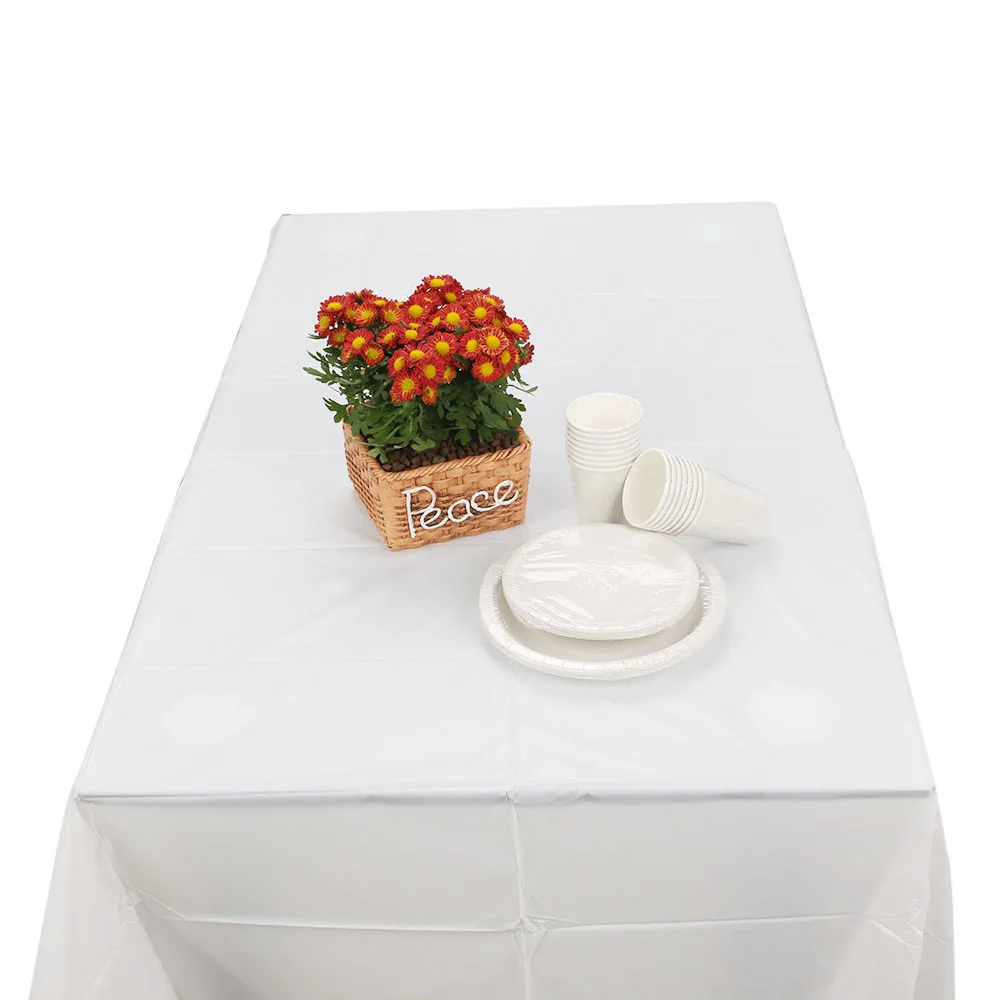 
cheap solid color pe table cover 