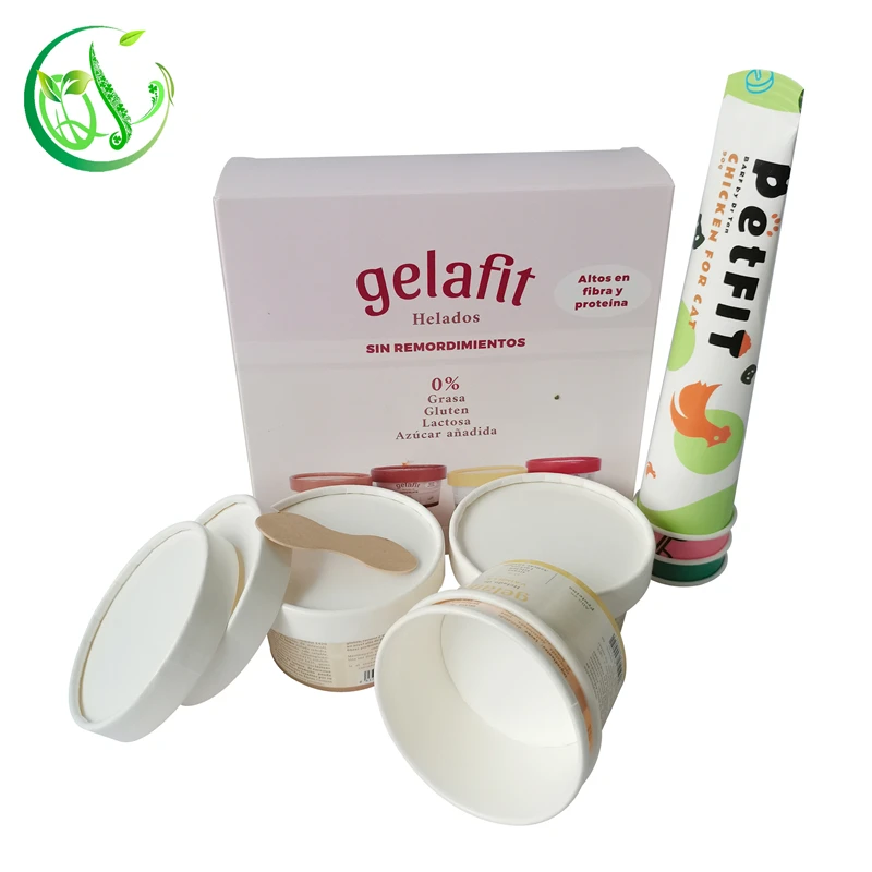 Customized Printing Food Cardboard Square Ice Cream Box Ice Cream Box Paper Packaging