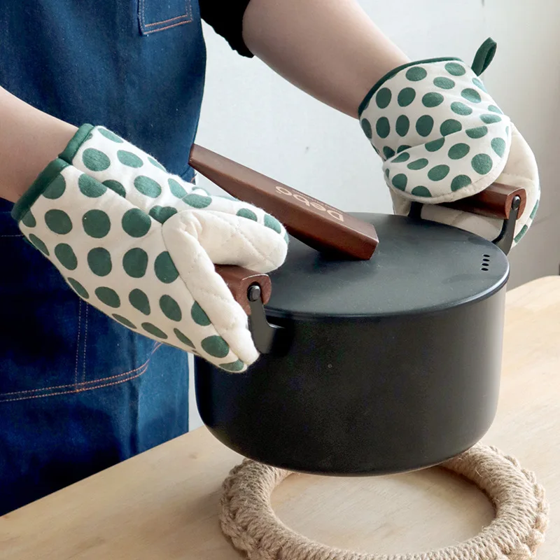 Microwave Baking Enhanced Protection glove heat resistant Kitchen Oven Mitts for Household manufacturer gloves