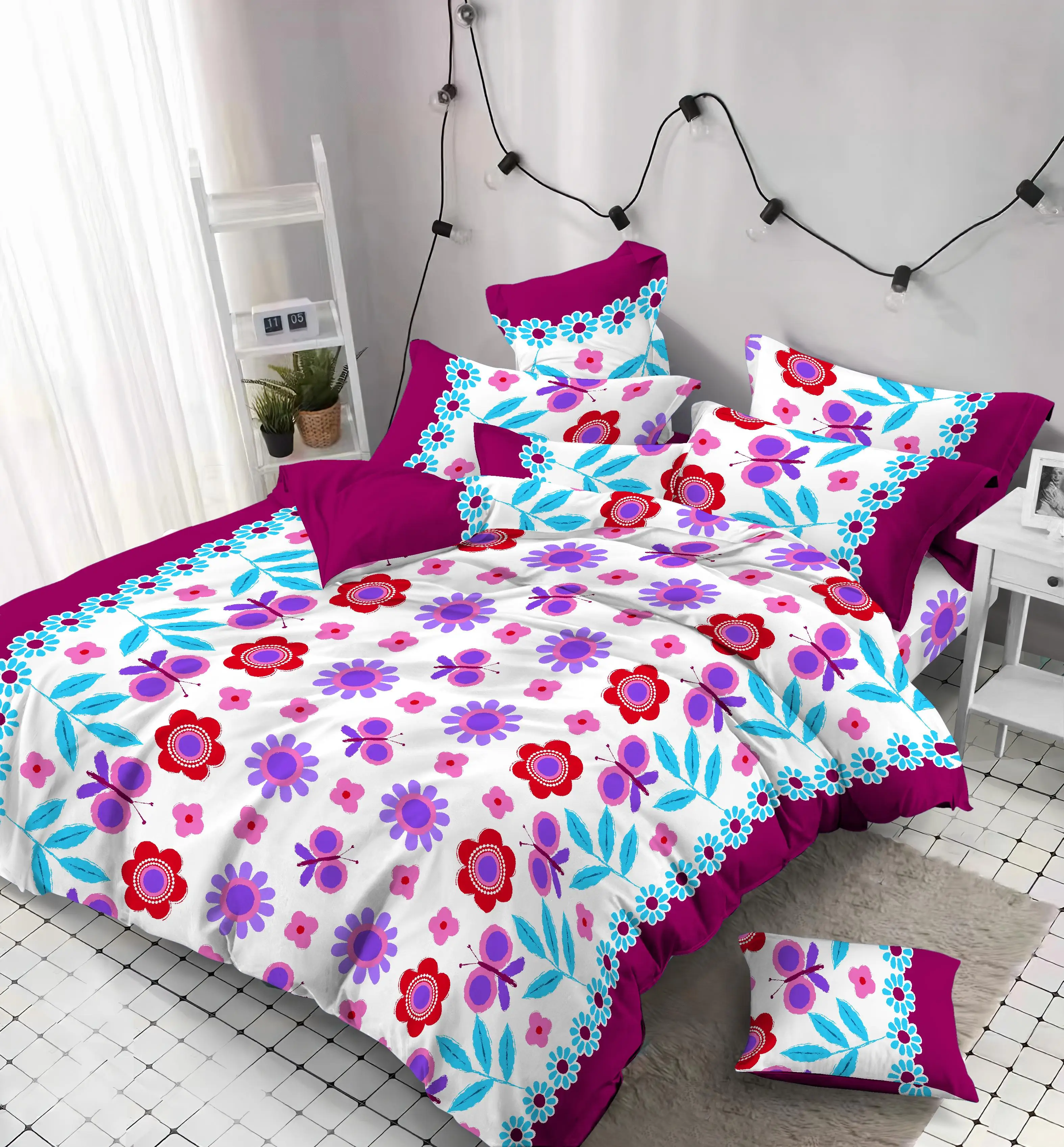 manufactures cheaper price pigment print fabric 55gsm 100% polyester