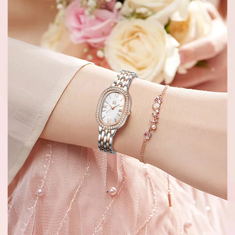 Luxury Sports Quartz Watch with  Steel Case Alloy Strap High Quality  Movement Waterproof Buckle Clasp