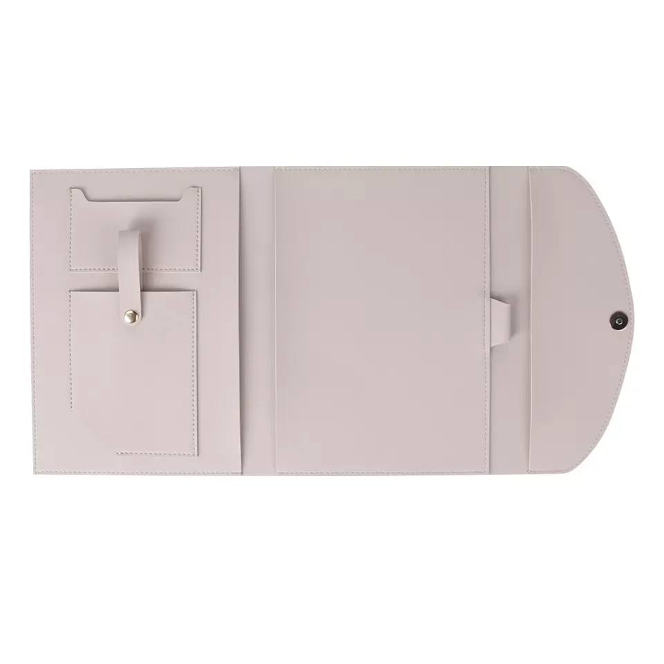 Офисный поставщик 2023, индивидуальная кожаная повседневная Недельная папка для файлов, бумажный крючок для документов, мобильных телефонов
