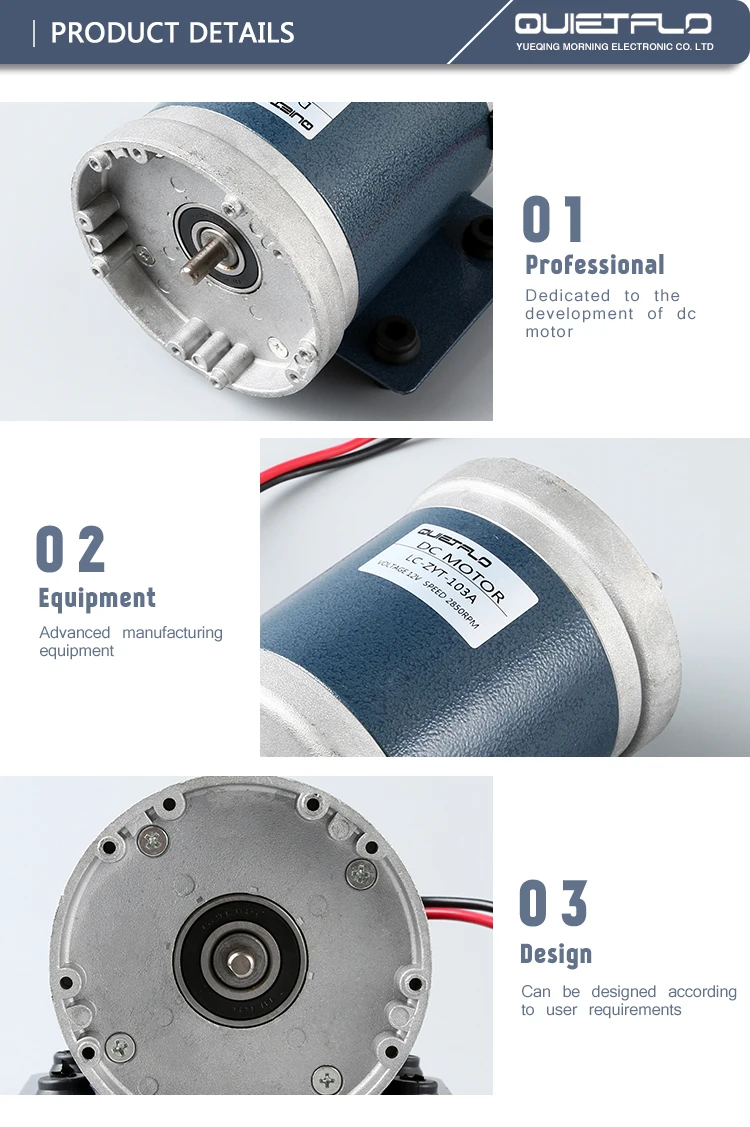 12V/24V/36V/48V Permanent magnet  DC Pumps Motor