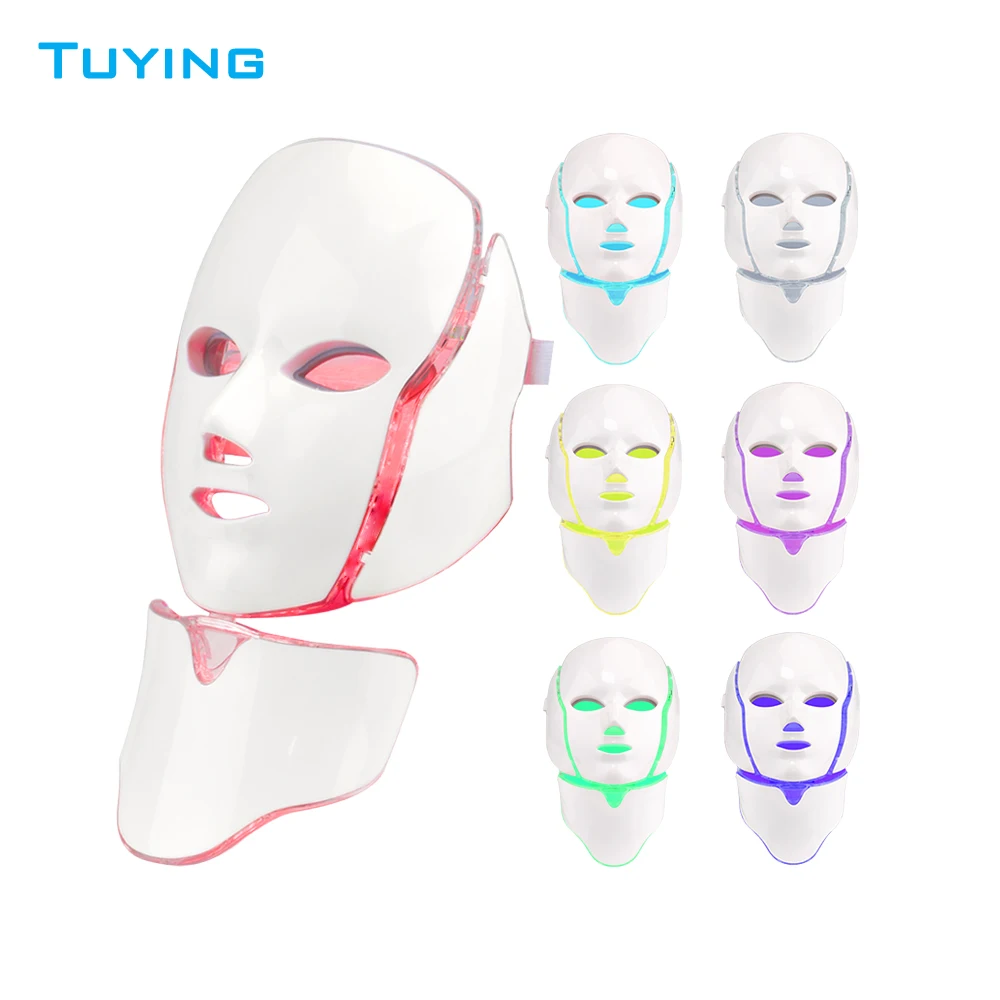 7 photon colors Led Pdt Collagen Red Light Therapy Led Photon Therapy for face and neck rejuvenation