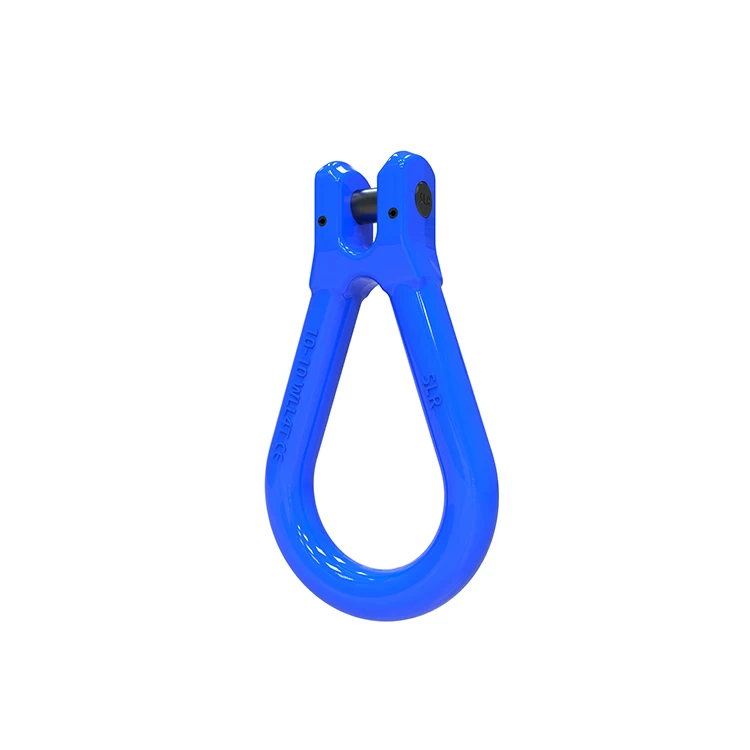 Shenli rigging high quality  g100 pear shaped weldless alloy master link/clevis reeving link for Lifting