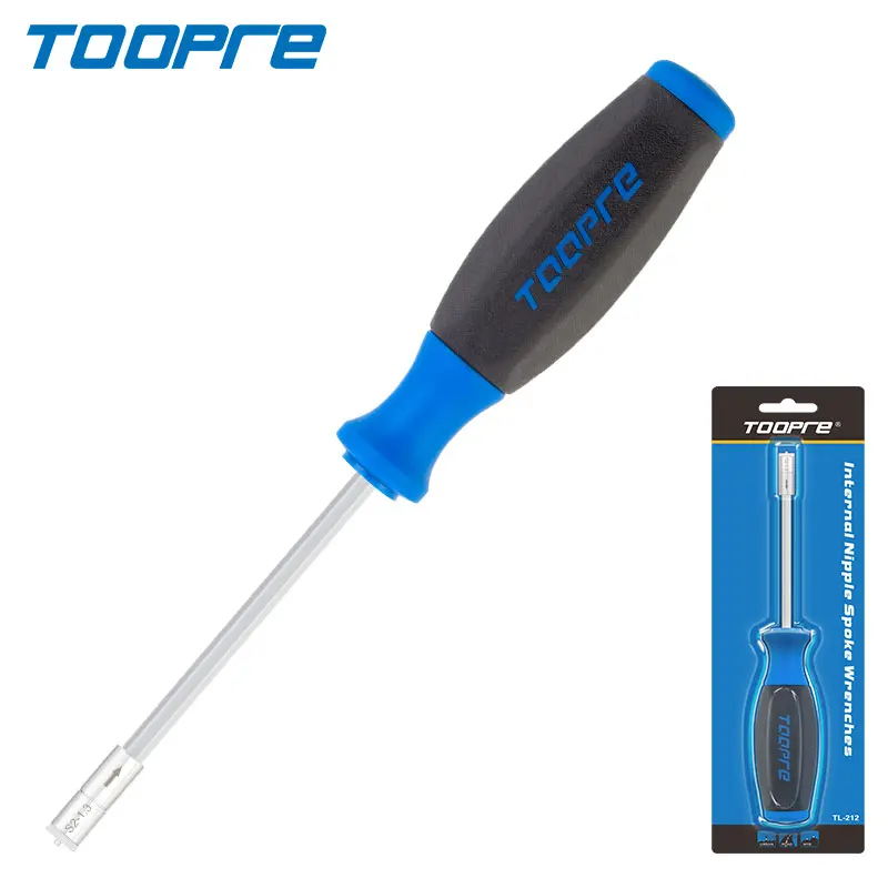 Toopre Tools Built-In Square Socket Internal Nipple Spoke Wrench Convenient Shop Tools with Spoke Wrench
