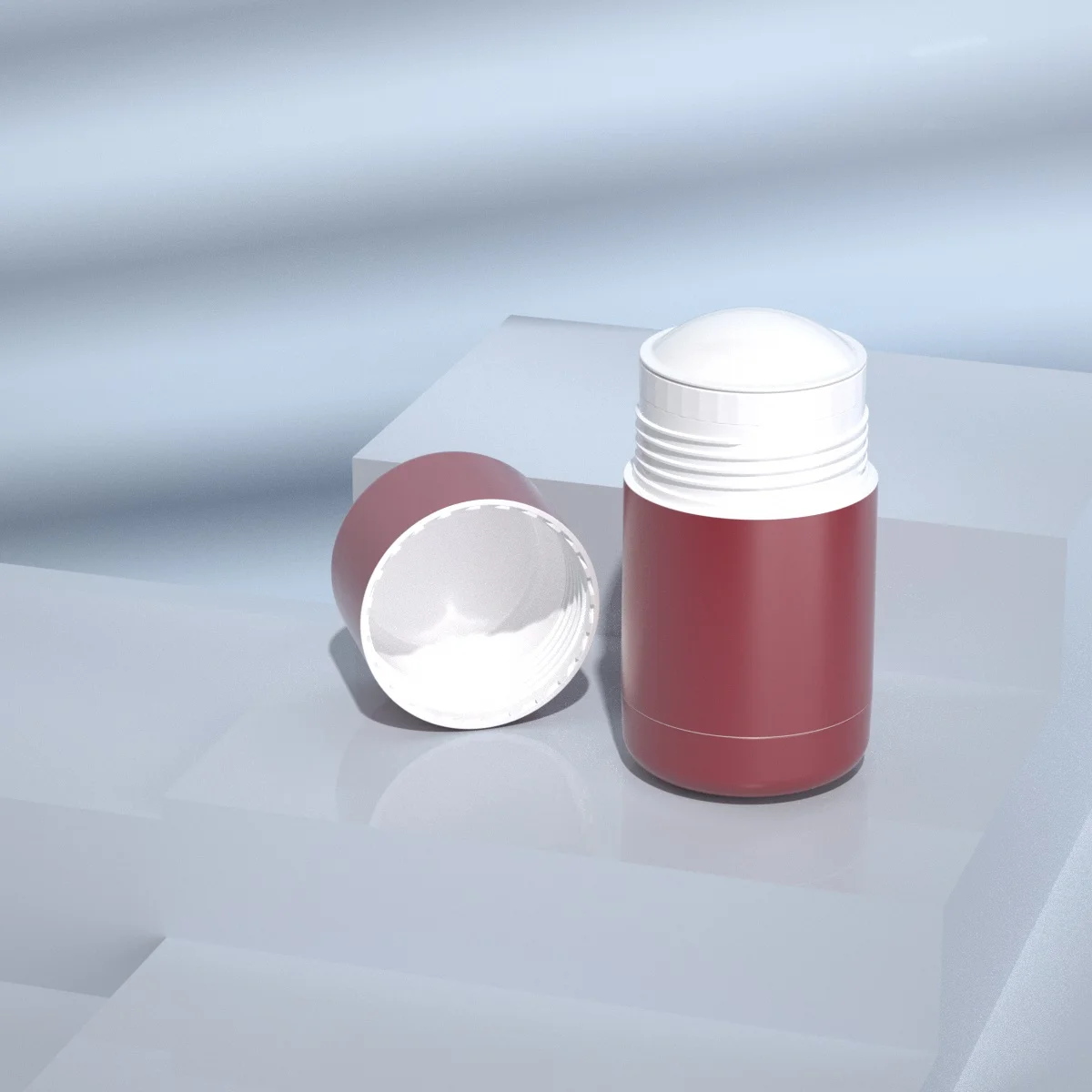 Eco Empty Refillable Twist-up 30ml 50ml Deodorant Stick Container Tube stick deodorant