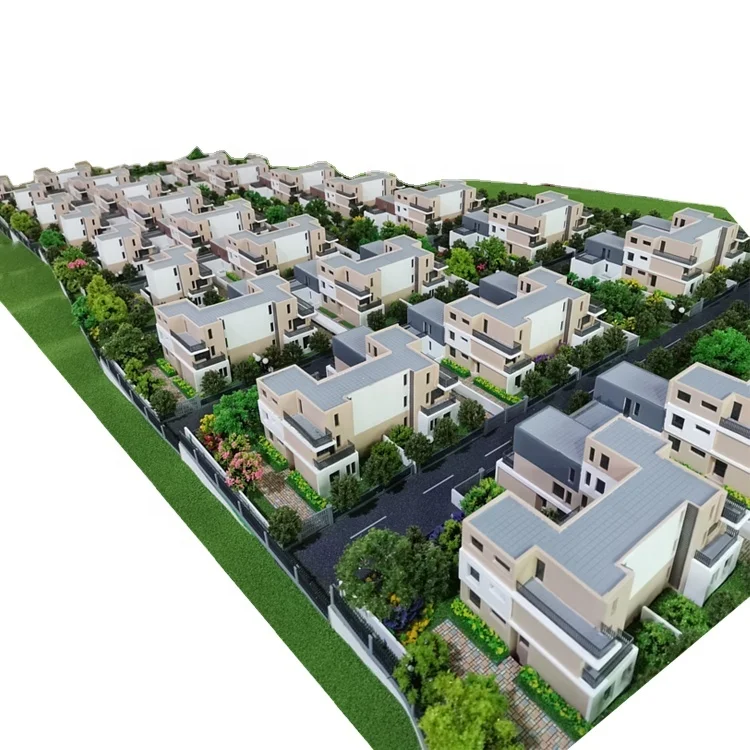Plastic miniature scale model for architecture villa design