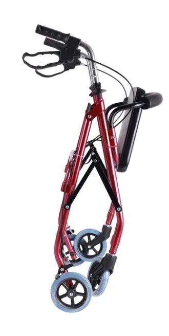 PRK504 High Quality Foldable Aluminum Light Weight Shopping Rollator Walker Elderly