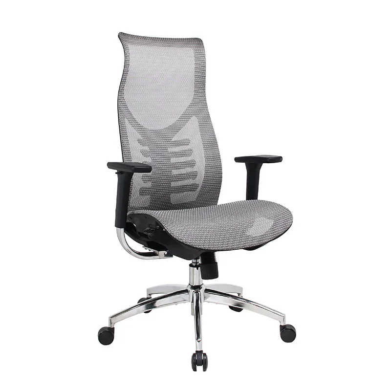 Modern High Back Executive Chair Best Ergonomic Adjustable Lift Swivel Armrest Mesh Office Chair With Headrest