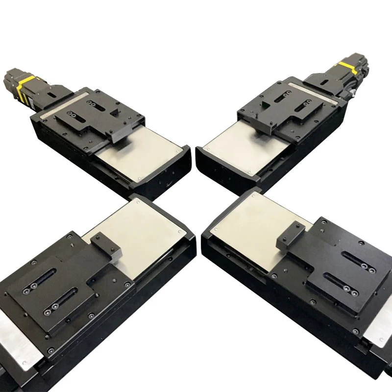 Motorized Four Axis Stretching Linear Stage Optics Slide Displacement Stage