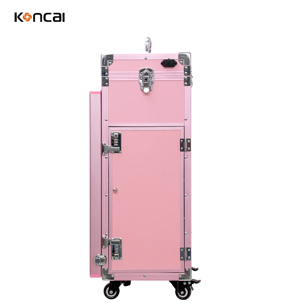 Multi Functional Salon Manicure Table Nail Table Pink Metal Customized PVC Logo Style Furniture Cosmetics Color Material Origin