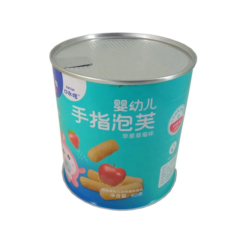 
Custom Round Decorative Empty Metal Tin For Nuts & Tea Container Tinplate Pet Food Container Metal Storage Containers 