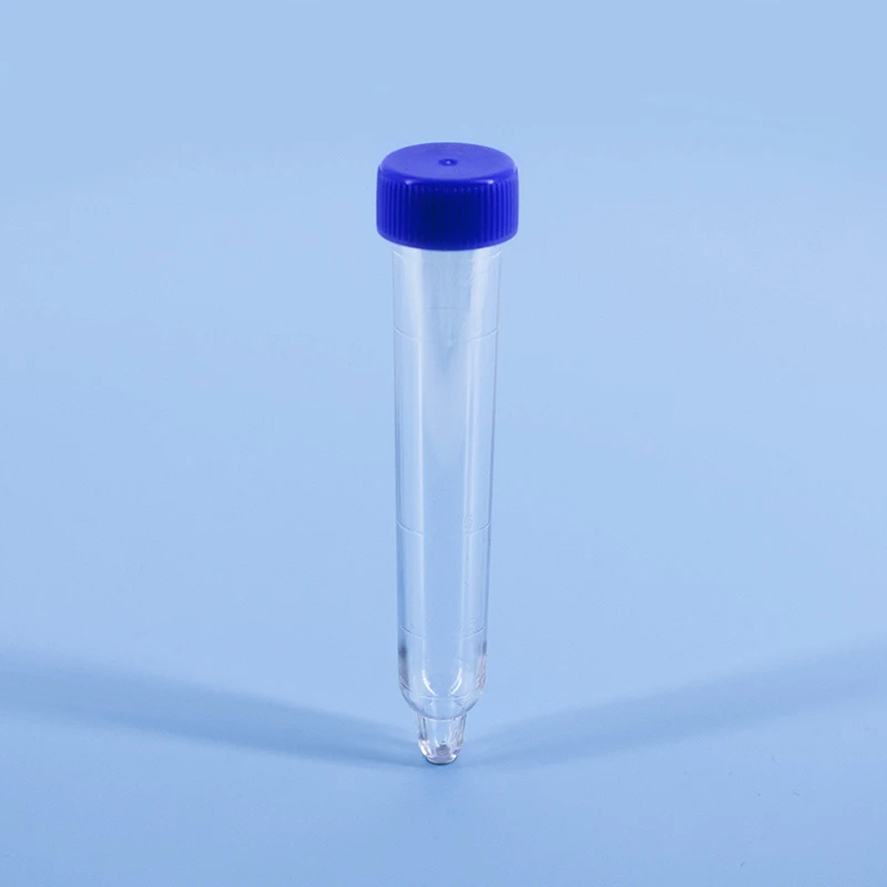 Пластиковая Пробирка для осадка мочи, пробирка с ложкой и винтовыми крышками, измерительный стакан для мочи, плоский мочевой осадок, 15 мл