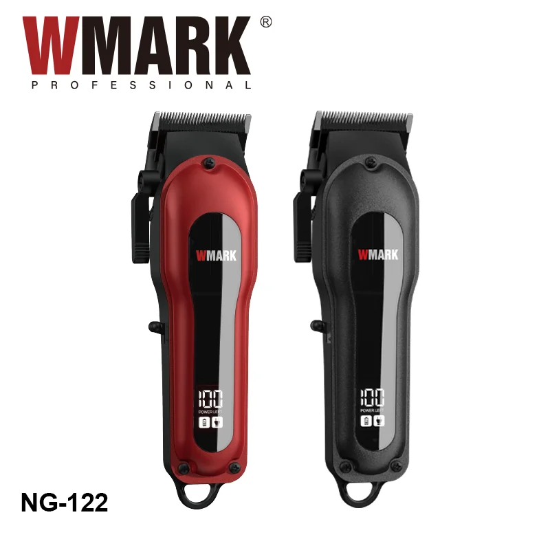WMARK NG-122 Wholesale New Barber All-Metal Design High Quality LED Display Electric Hair Clipper