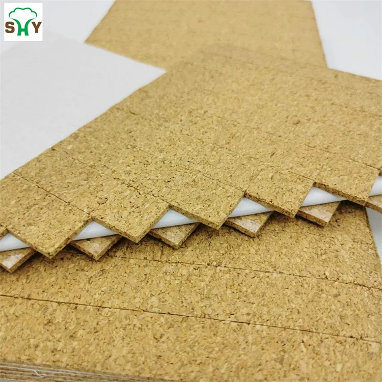 Hot Sale Self Sticky Cork Pad with PVC Foam Protector for Glass Separation Cork