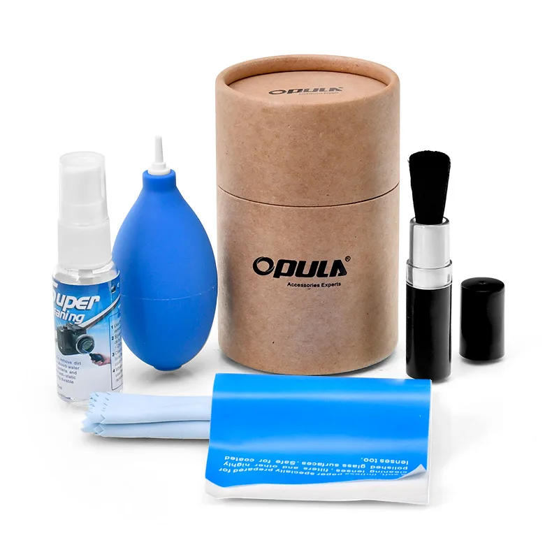 Professional DSLR Camera Cleaning Kit with Cleaning Fluid  for Lens Paper, Air Blower and Lens Cleaning Brush