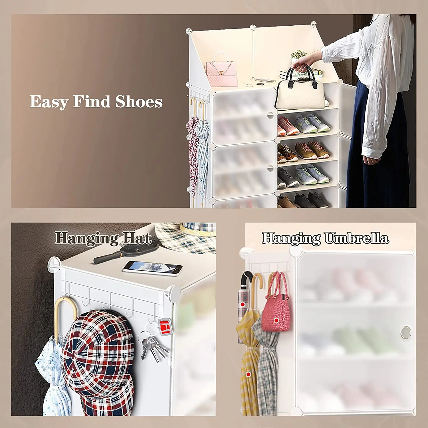 Factory Manufacture Extendable Standing Stackable Shoe Rack Cheap Amazing Plastic 10 Tier for Home