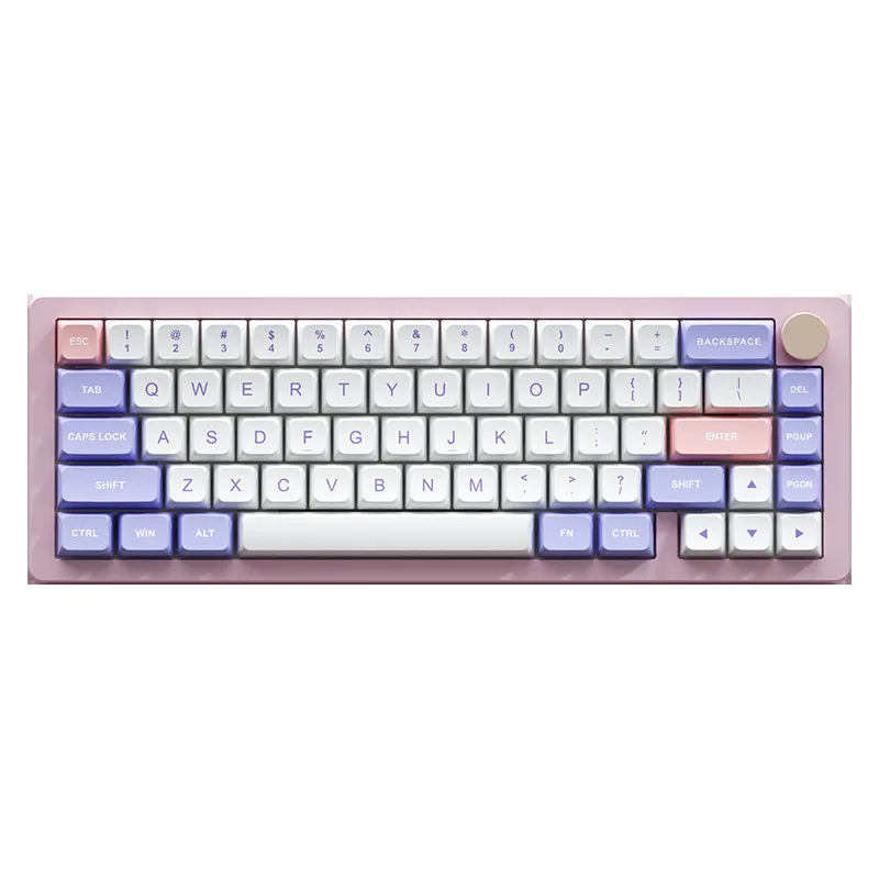 New Arrival 66 Key Backlit Aluminum Mechanical Keyboard USB Wired 65 Percent  Hot Swap RGB Wired Gaming Mechanical Keyboard