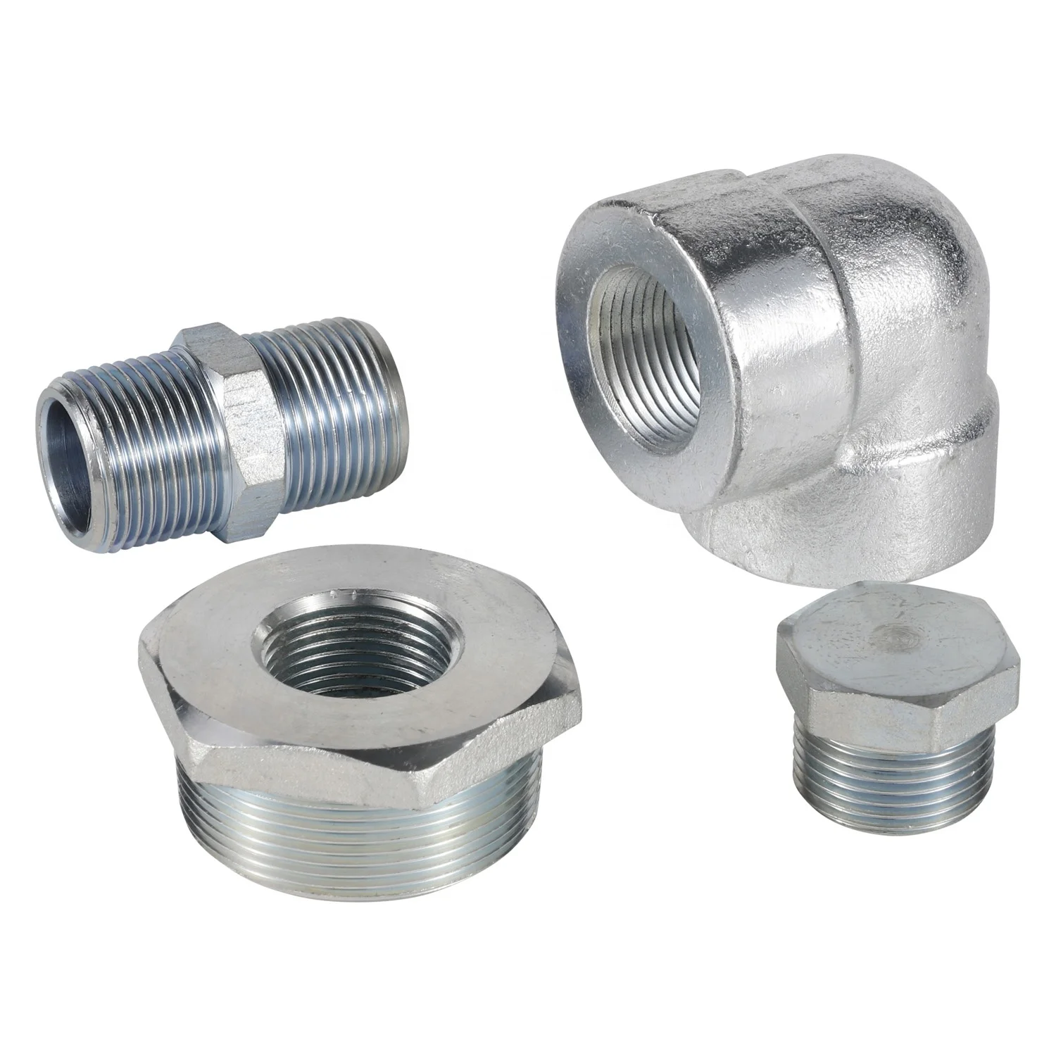 Forged Pipe Fittings 3000# Forged Elbow ANSI B16.11 Standard DN20 Carbon Steel Tee Socket Weld 3/4 Inch Thread Forged Fittings