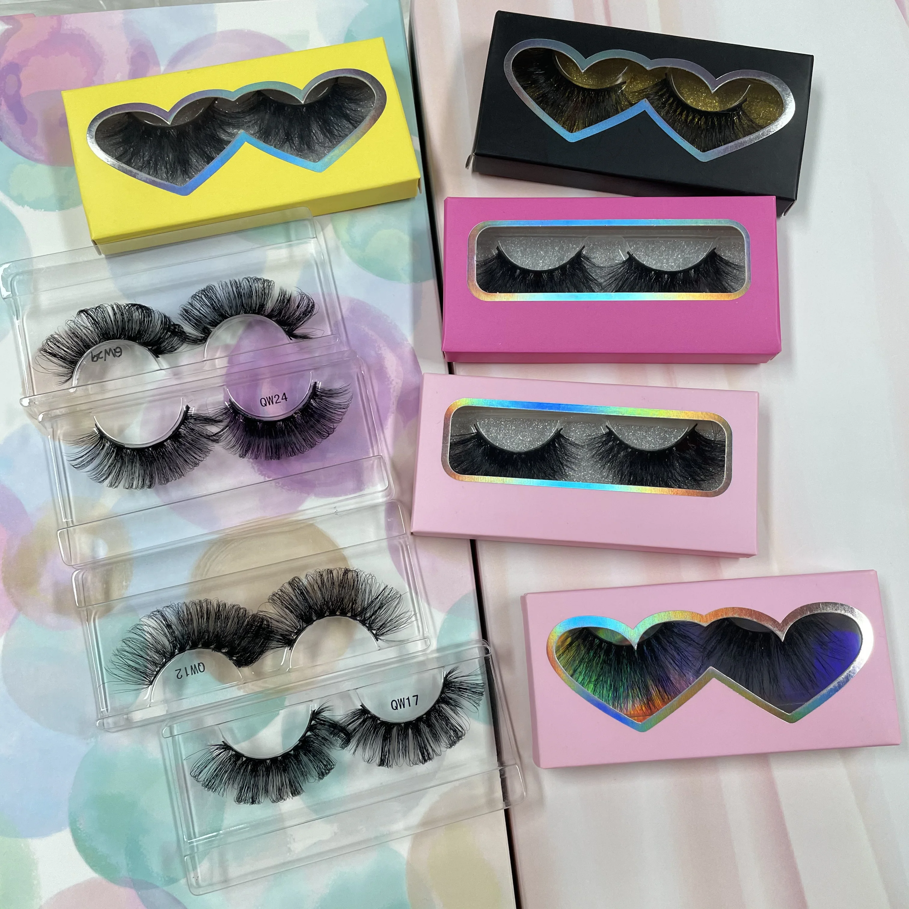 Wholesale fashion fluffy new style eyelashes factory vendor 25mm full strip lashes