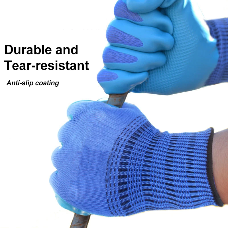 Высококачественные нейлоновые рабочие перчатки новый латекс для Промышленных перчаток строительных работ