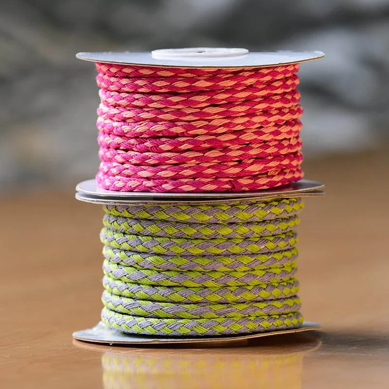 Factory Supply Kraft Braided Paper Twine Rope Handle Twisted Rope Handles For Paper Bags
