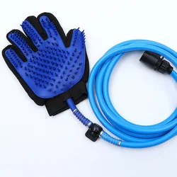Pet Spa Bathing Clean Gloves Brush Dog Bathing Massaging Glove Pet Shower Sprayer Bathing Glove