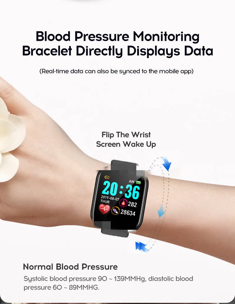 Smartwatch message notification Waterproof Smart Watch Phone Fitness Tracker GPS positioning Smartwatch with Unisex