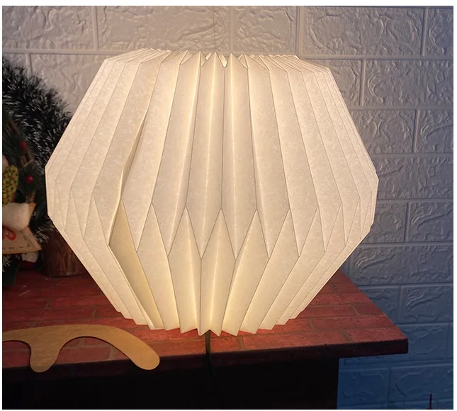 Origami Handmade Paper Lampshades for Home Decorations