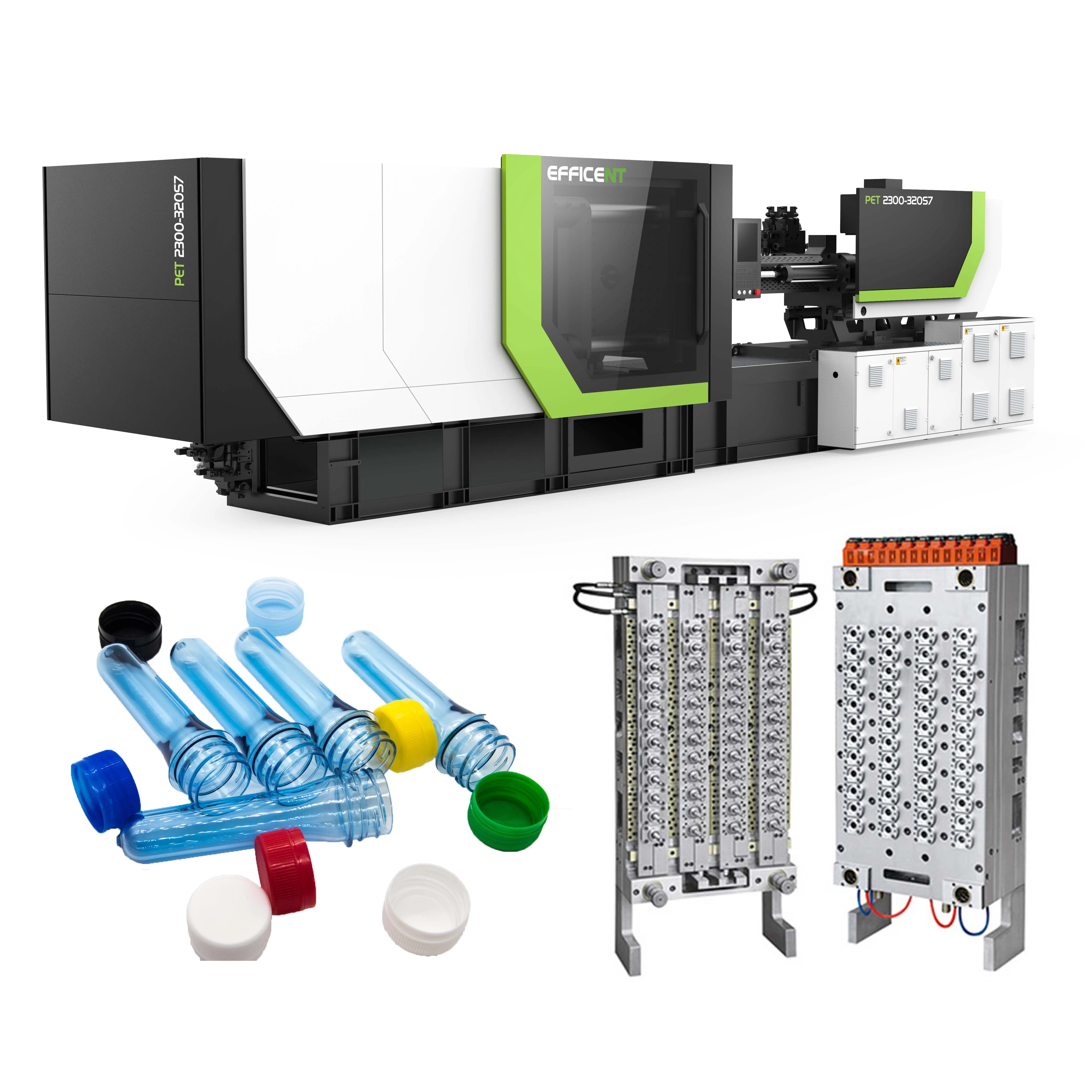 High speed and efficiency plastic PET injection molding machines preform making machine