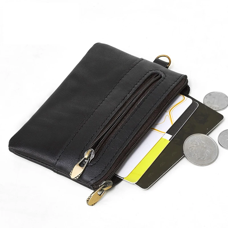 Men genuine leather Minimalist card holder wallet slim card holder Wallet