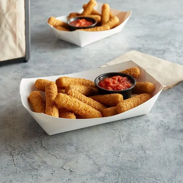 Eco-friendly Disposable Waterproof Fried Chicken Kraft Paper Boat Tray Deli Fast Packaging Paper Food Trays