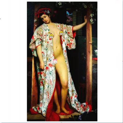 import from china dancing of sexy young beautiful girl nude woman back pictures   Hand painted oil painting picture bedroom
