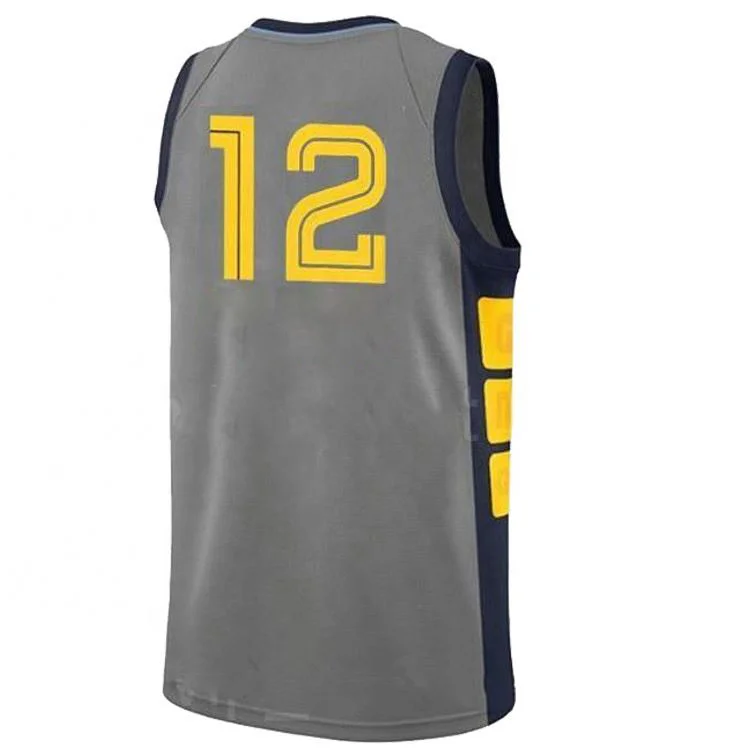 Wholesale Custom High Quality Men Embroidery #12 Ja Morant Basketball Jerseys