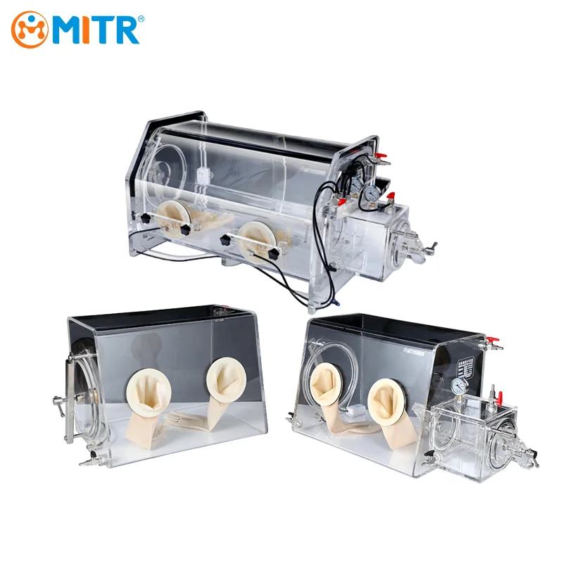 MITR Lab Transparent Acrylic Glove Box for Lithium Battery Research PMMA Operating box