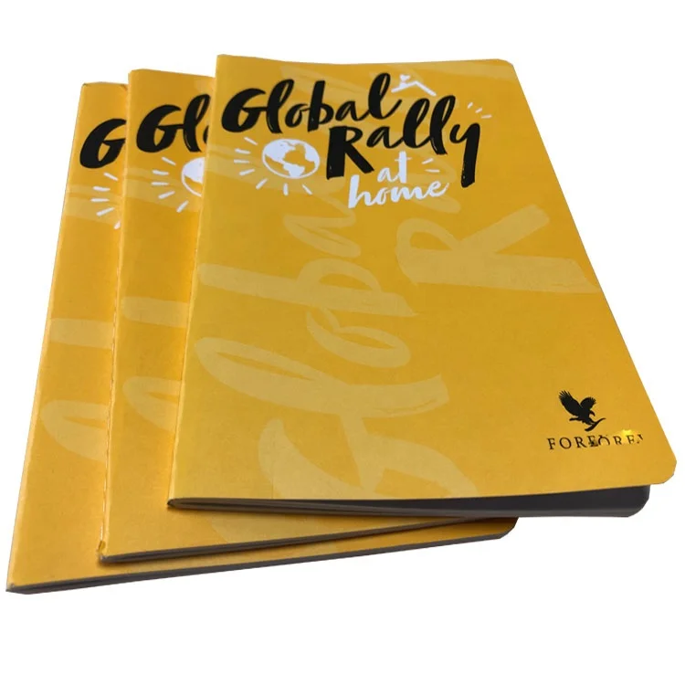 Paper stationery printer custom soft cover sewing thread binding notebook sketch book student school exercise books printing