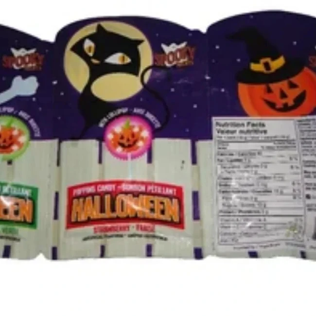 Good quality fashion design halloween popping candy with three bags