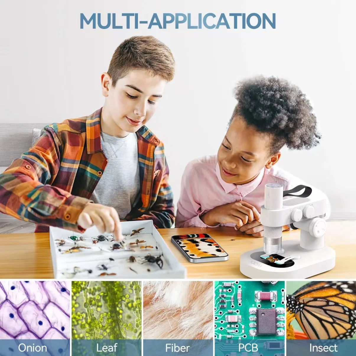 Beaverlab Wireless Science Toy Educational Biological Mikroskop student Microscope Kid Camera Digital