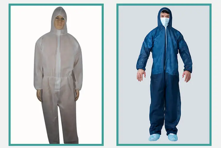 Rhycom protective clothing disposable chemical protective coverall with hood category 3