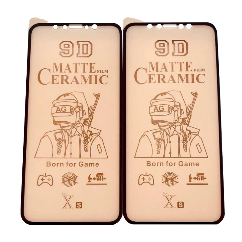 Горячая Распродажа! 9d высокая прозрачность устойчивость к царапинам 2.5D полный клей для Iphone 12 Pro матовая керамическая защита