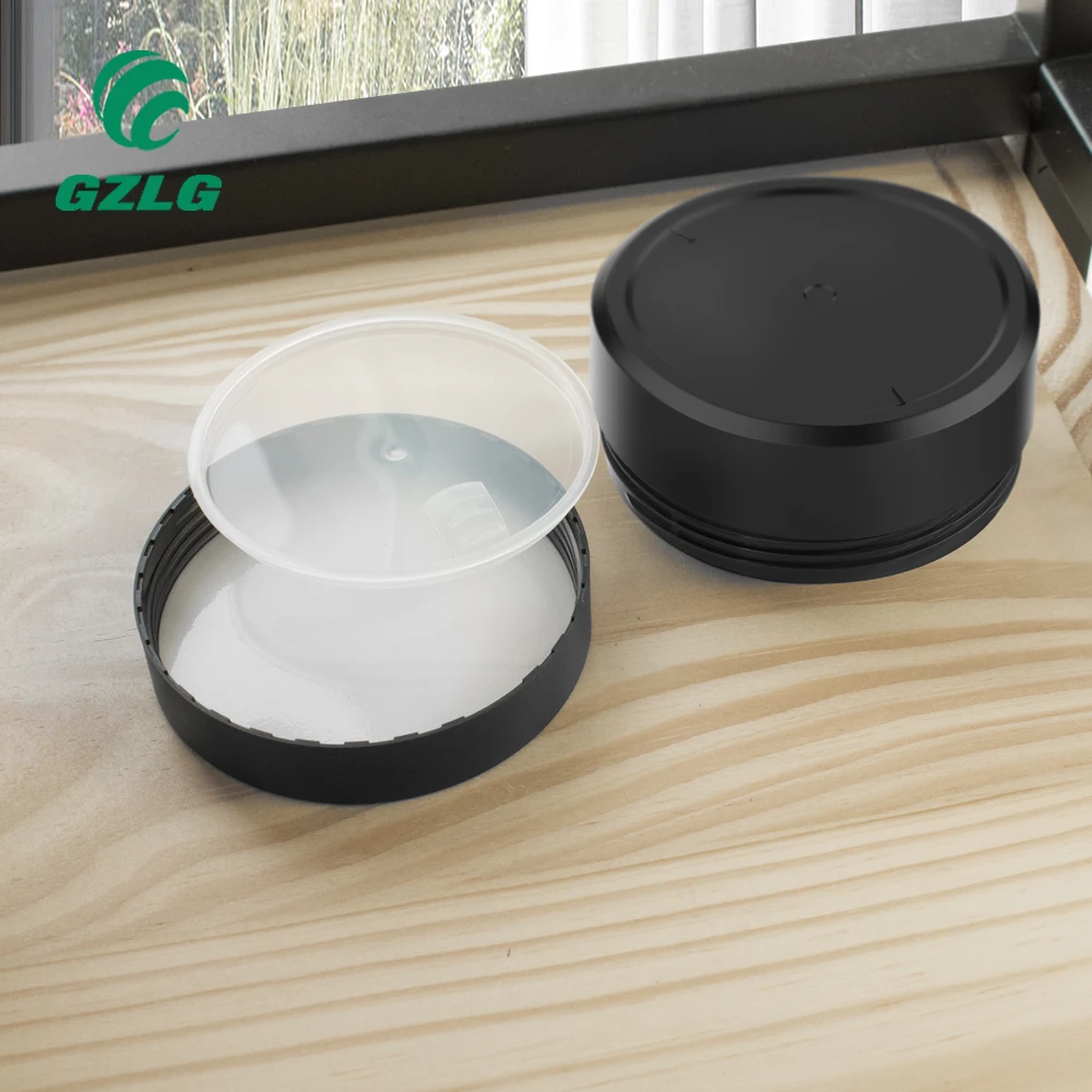 Custom  cream jar black in Cosmetic   body  jars eye boxes plastic for  cream jar