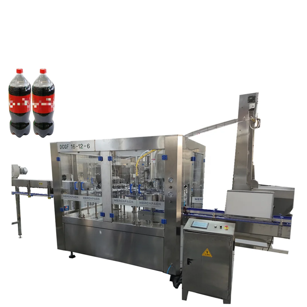 Automatic PET Plastic Bottle Sparkling Carbonated CO2 Soft Gas Soda Drinks Beverage Filling Bottling Machine Production Line