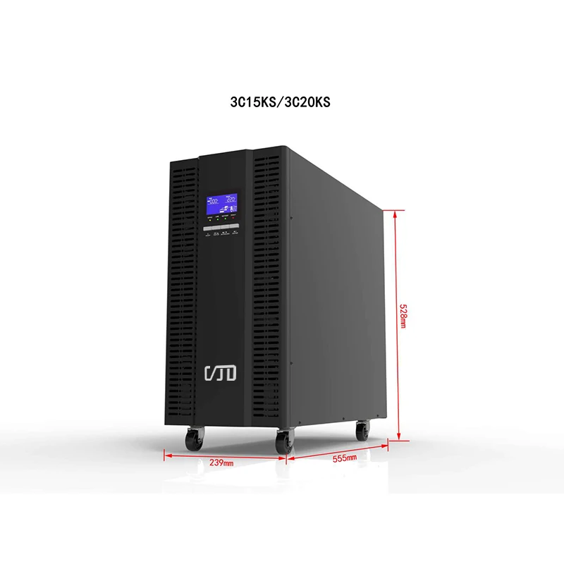 3kva Online UPS External Batteries Pure Sine Ware Uninterrupted Power Supply Double Conversion Online UPS 1000va