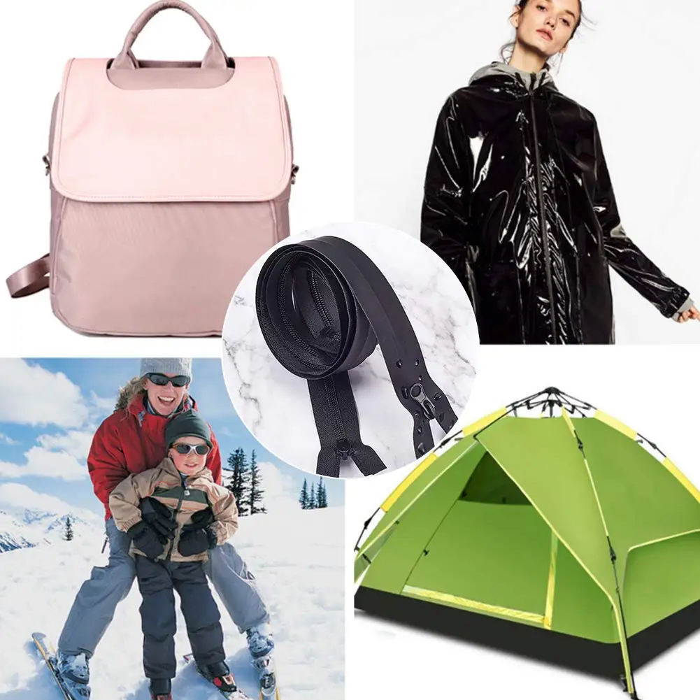 Zipper Factory Water Resistant Plastic Nylon Zipper 3# 5# 7# Waterproof Zipper For Jacket Coat Outdoor Clothing Backpacks