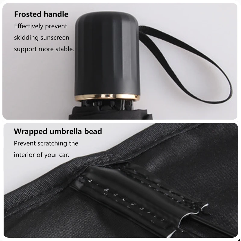 Factory wholesale Portable Sliver Coating Sunshade Fold Shade Front Car Windshield Sun Umbrella For Automobile