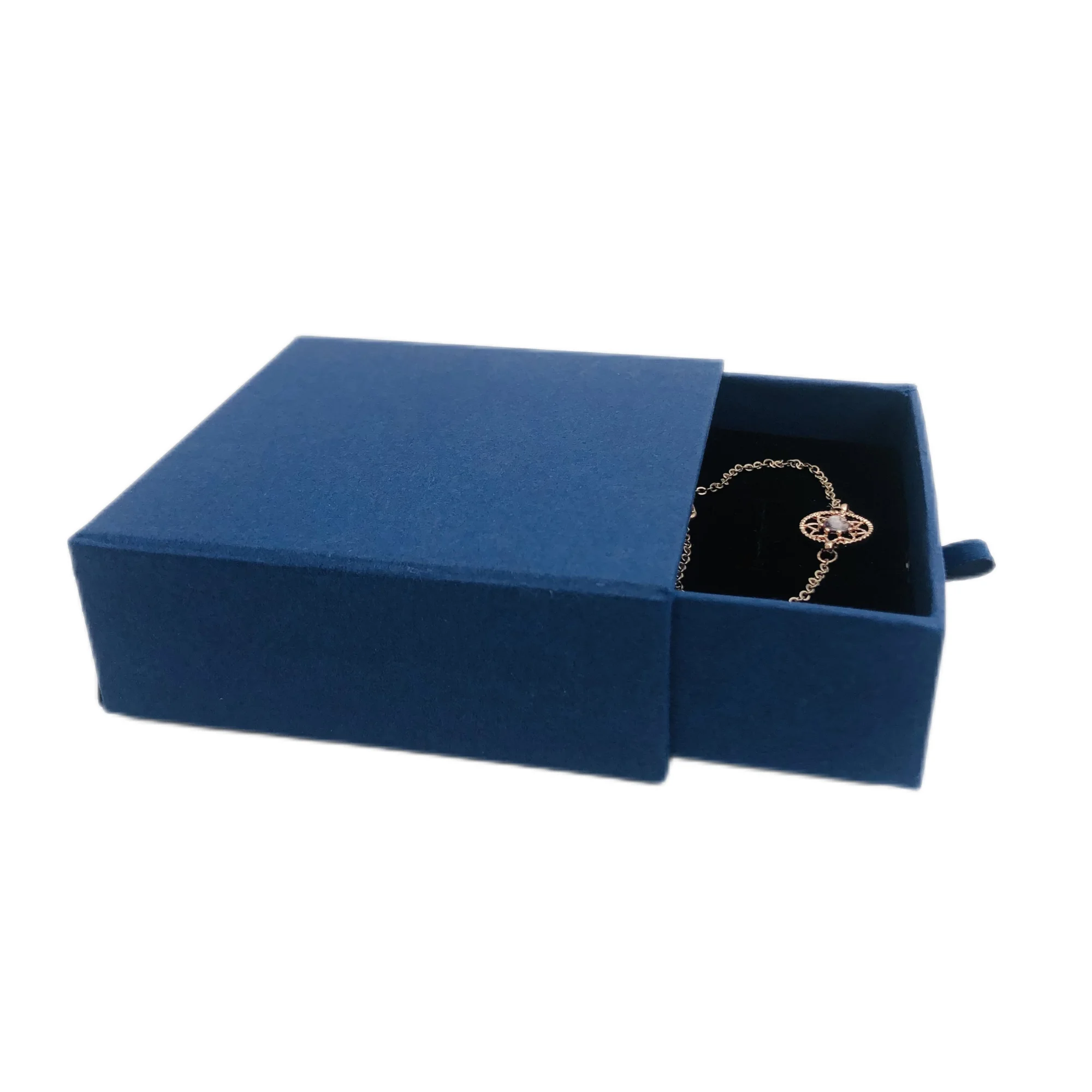 ECO Friendly Custom Logo Printed Hard Rigid Recycle Style Cardboard paper Packaging Drawer Sliding gift box with ribbon