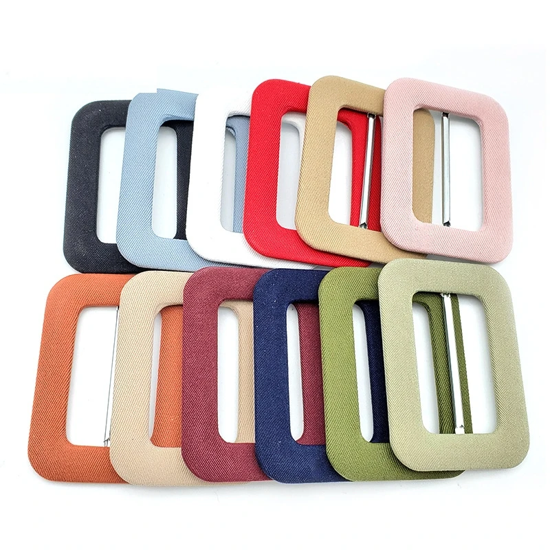 Wholesale Astor Cloth Men New Woven Elastic Custom Fabric Covered Belt Buckle