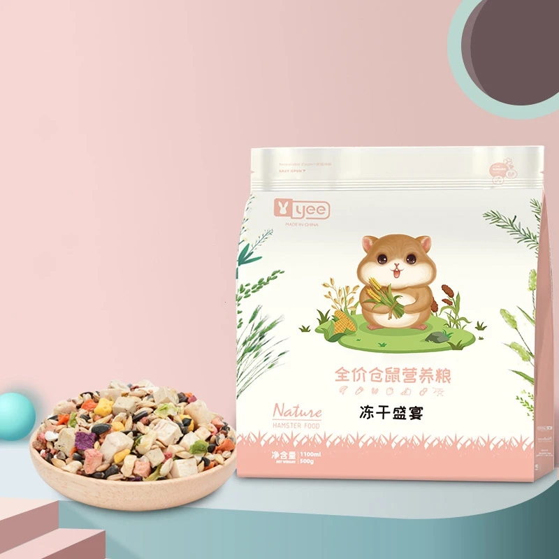 Wholesale Yee High Quality Hamster Food Small Rodents Pets Freeze-dried Mix Seed Grain Feed Food For Hamsters